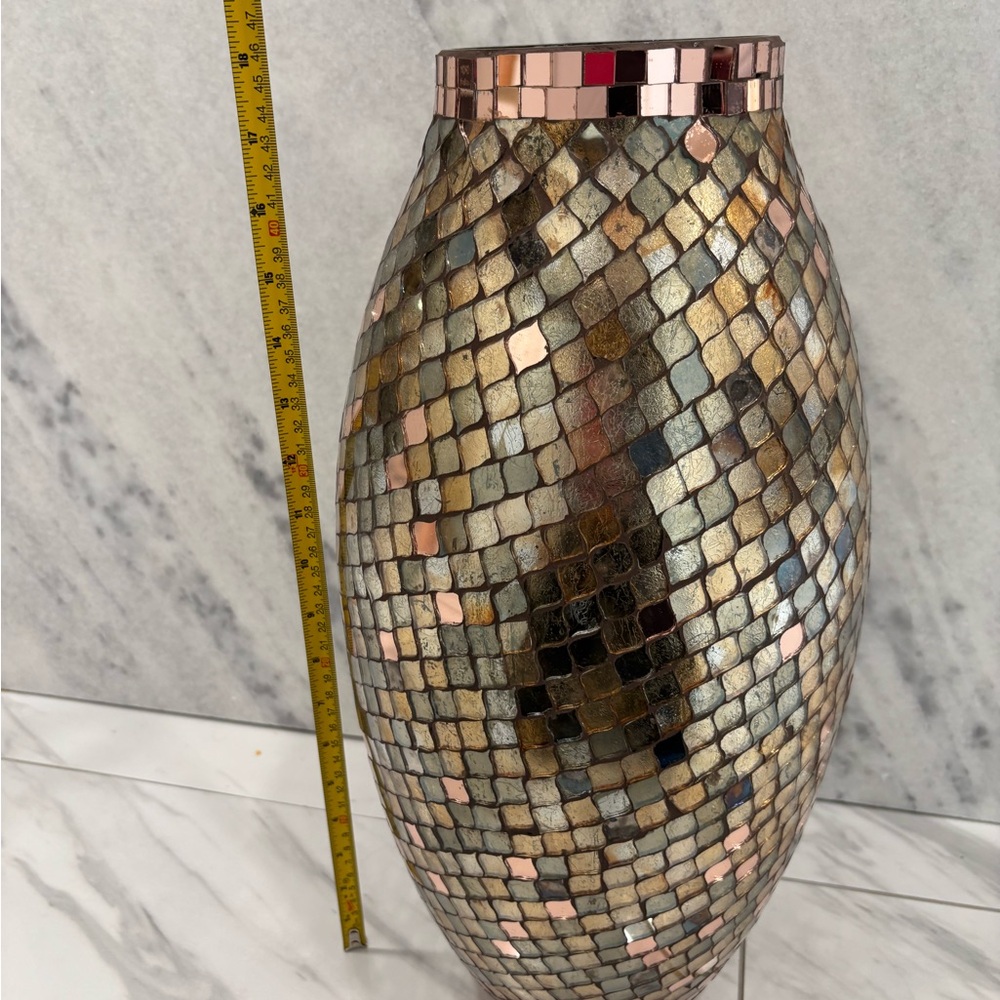 Mosaic Glass Vase - Multicolor